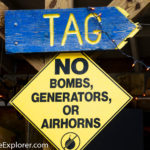TAG 2011-135-Edit TAG Sign: No Boms, generators or airhorns.